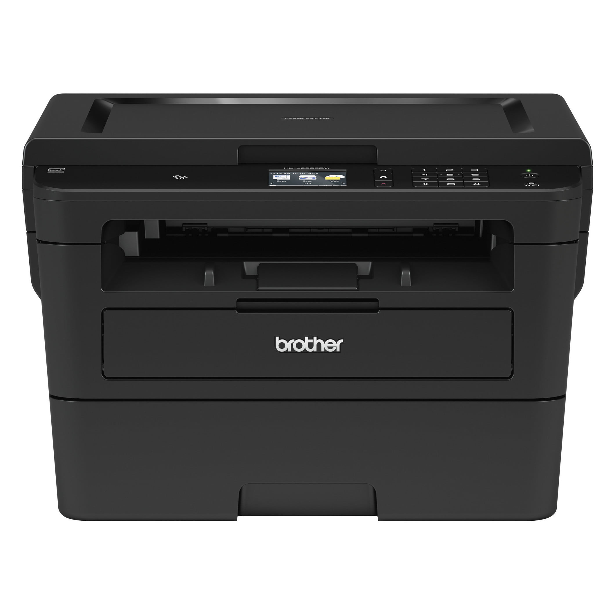 Brother HL-L2395DW Monochrome Laser Printer. Convenient Flatbed Copy & Scan. Wireless Connectivity