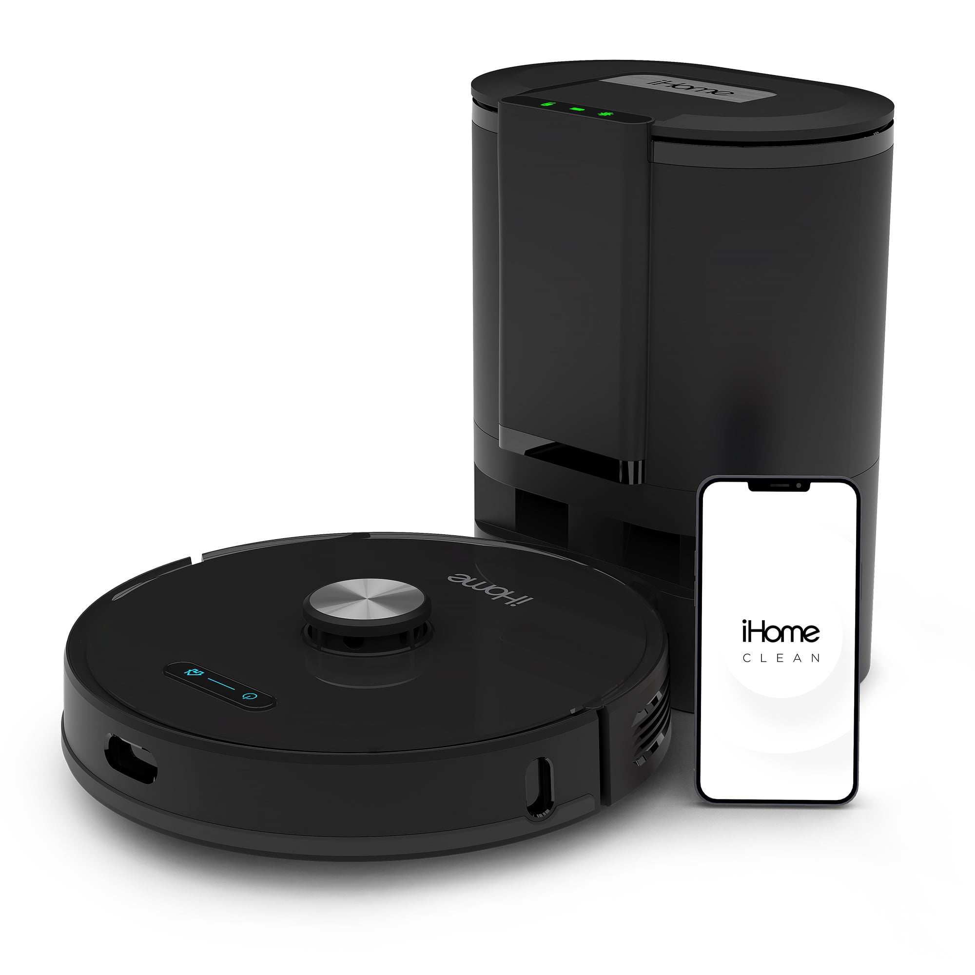iHome AutoVac Nova Self Empty Robot Vacuum and Mop. Laser and HomeMap Navigation. Google and App Control