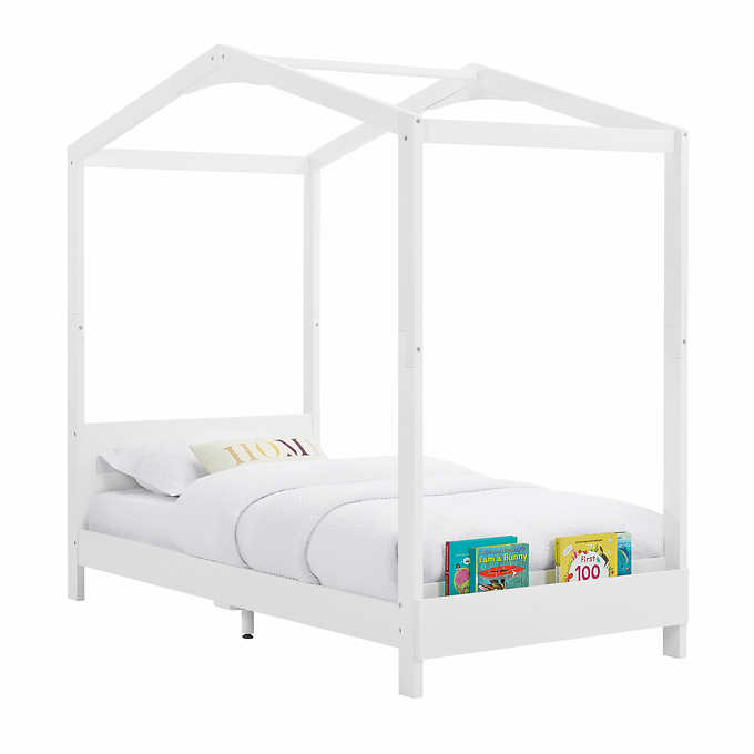 Delta Children ‎W129270-130 Poppy House Wood Twin Bed. Platform Bed