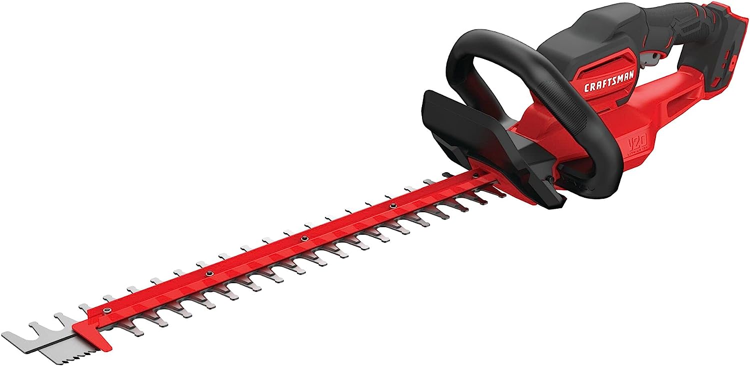 CRAFTSMAN CMCHTS820B V20 Cordless Hedge Trimmer. 22-in. (Tool Only). Red