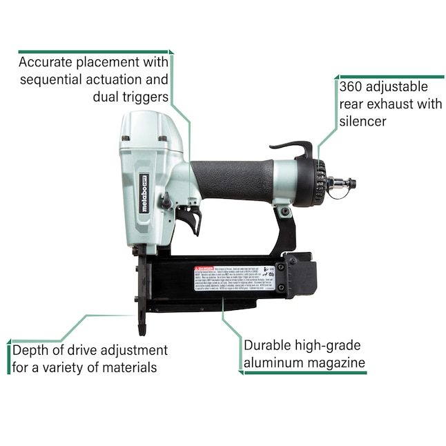 Metabo HPT NP50AM 23-Gauge Pneumatic Finish Nail Gun (Nailer)