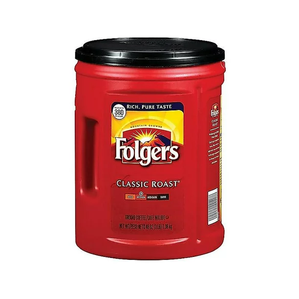 Folgers Classic Roast Ground Coffee Medium Roast 48 oz.