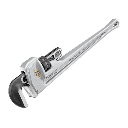 Ridgid 31105 Aluminum Straight Pipe Wrench. 24 in. Plumbing Wrench