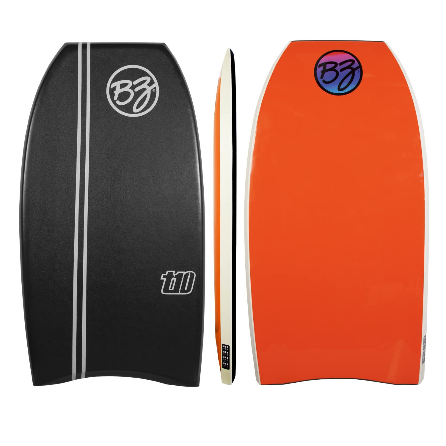 BZ Body Boards T-10 42 Inch Bodyboard. Black