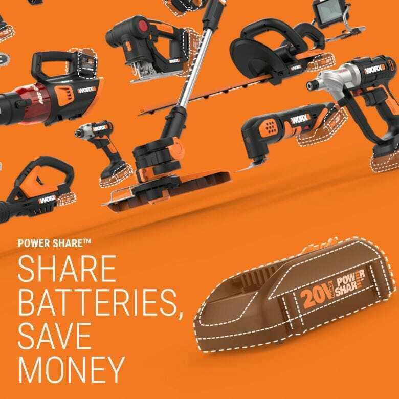 Worx WX026L.9 20V Power Share LED Work Light (Tool Only)
