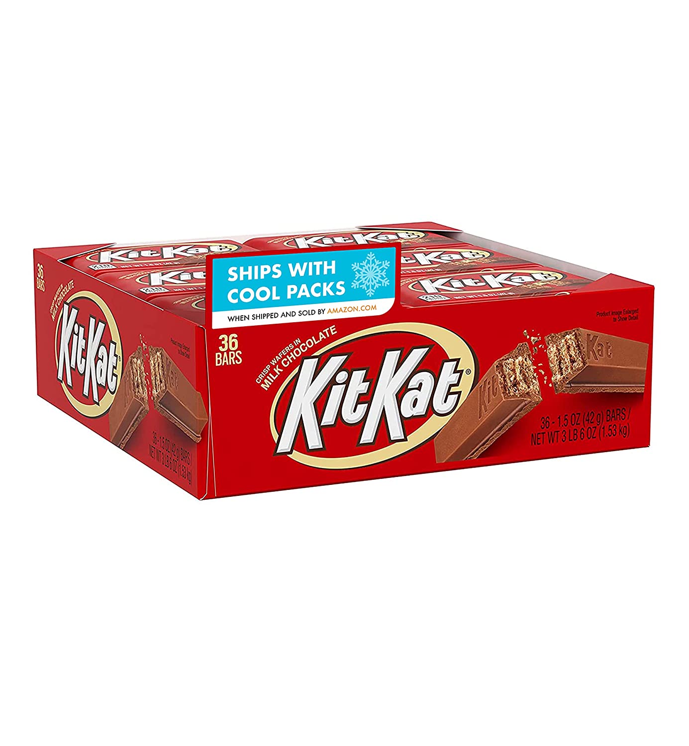 KIT KAT Milk Chocolate Wafer Candy. Bulk Individually Wrapped. 1.5 oz Bars (36 Count)