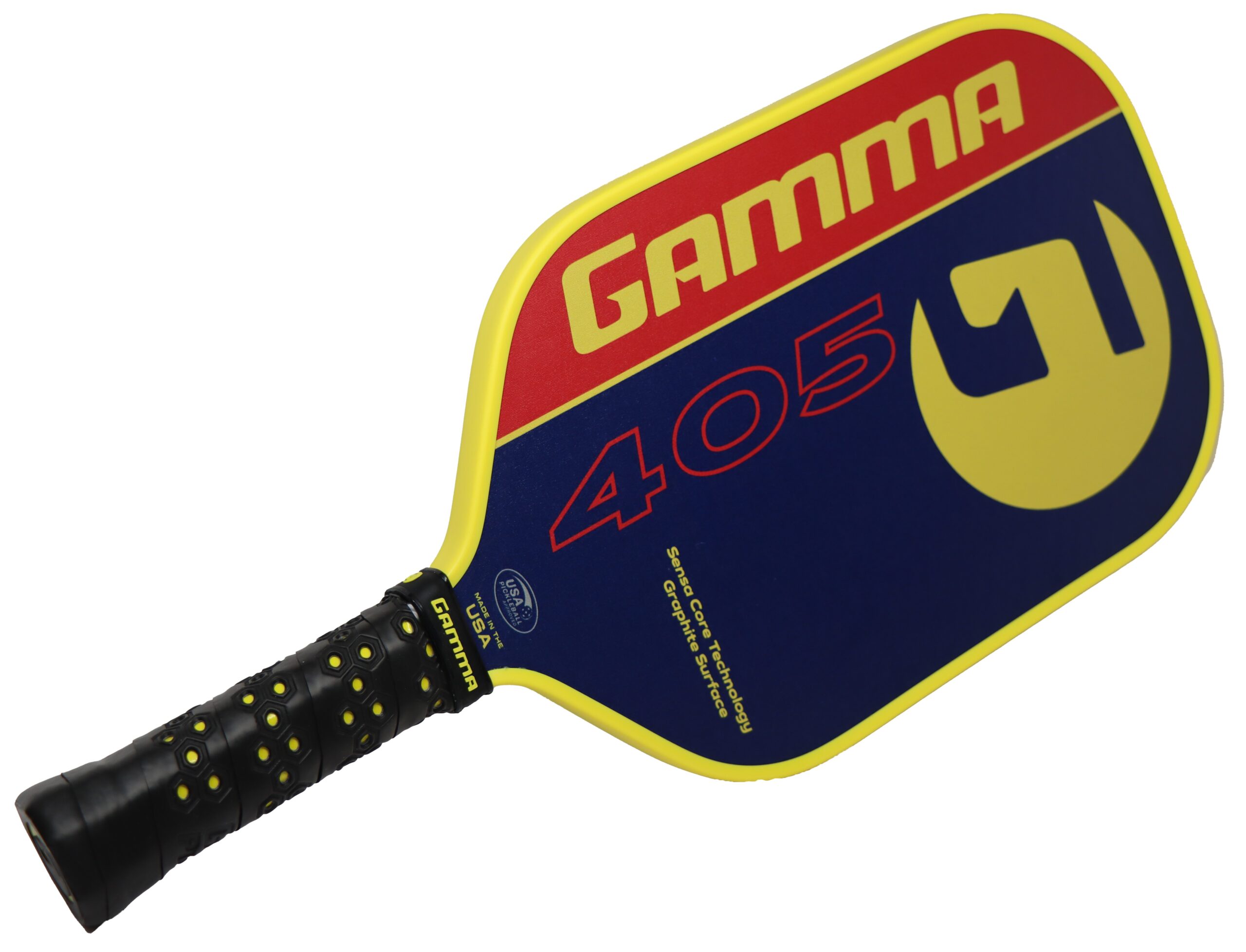 GAMMA 405 Pickleball Paddle Red Yellow Blue