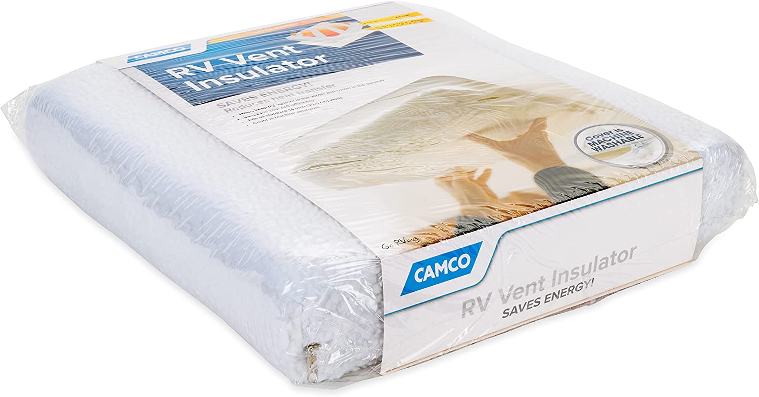 Camco - 45195-A RV Vent Insulator And Skylight Cover Without Reflective Surface. Fits Standard 14″ RV Vents
