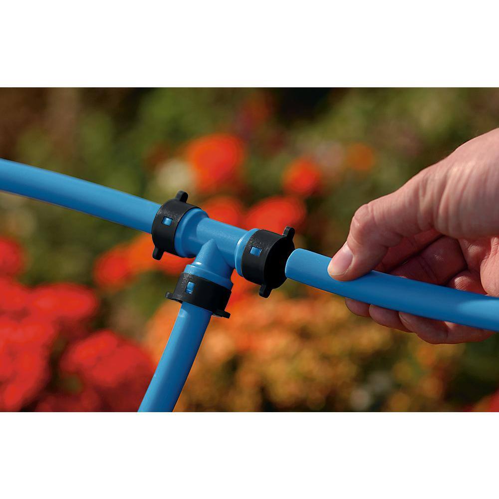 Orbit 50022 In-Ground Sprinkler System with 1/2 in. Blu-Lock Tubing System and B-Hyve Smart Hose Faucet Timer with Wi-Fi Hub