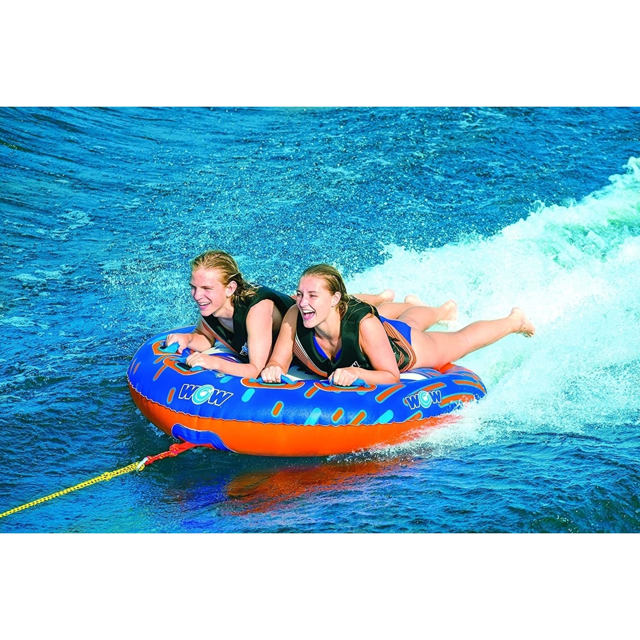 WOW Sports Nova 2 Person 2P Towable Deck Tube (22-WTO-3984)