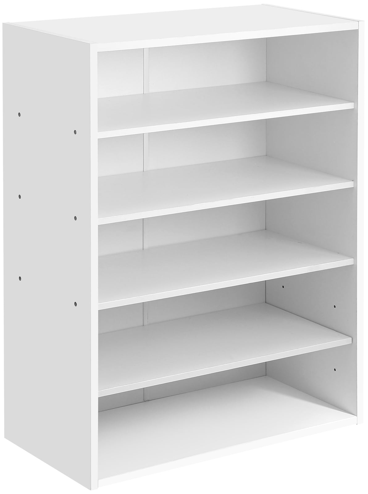 Shoe Rack for Entryway. HAIOOU 5 Tiers 15 Pair Wooden Shoe Rack Organizer Stand for Entryway Closet. White