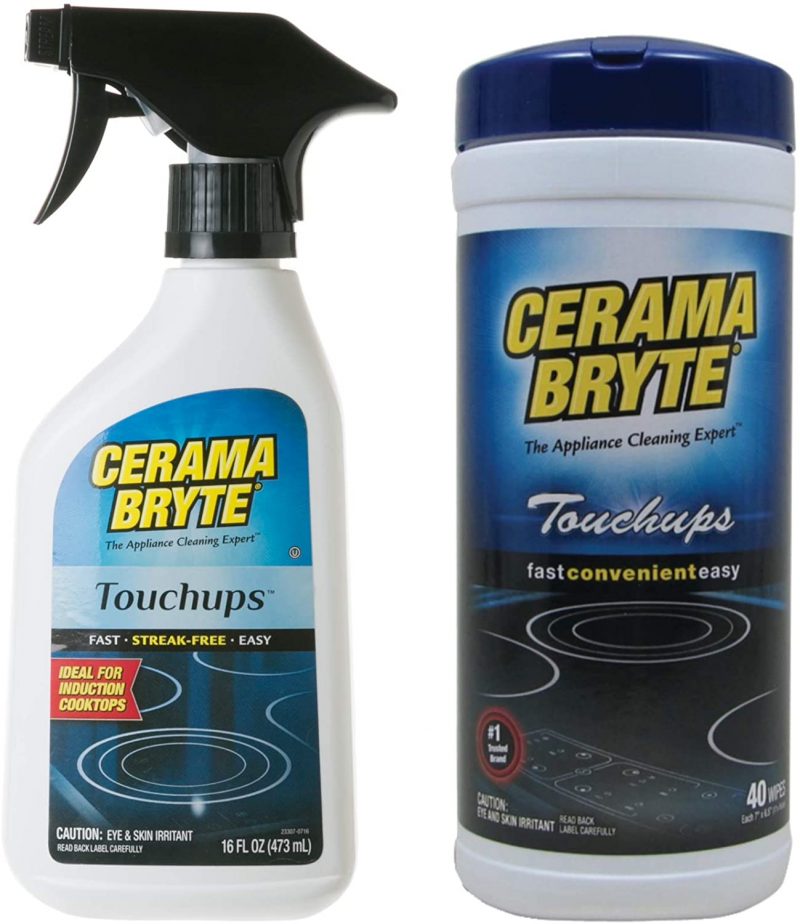 Cerama Bryte Ceramic Cooktop Cleaner - Touchups Wipes. Touchups Spray