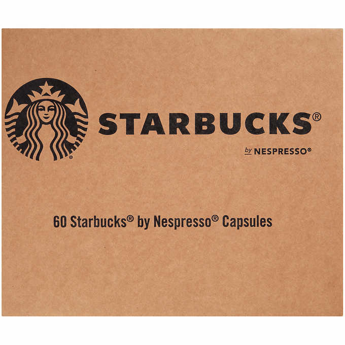 Starbucks by Nespresso Decaf Espresso Roast Capsules 60 Count