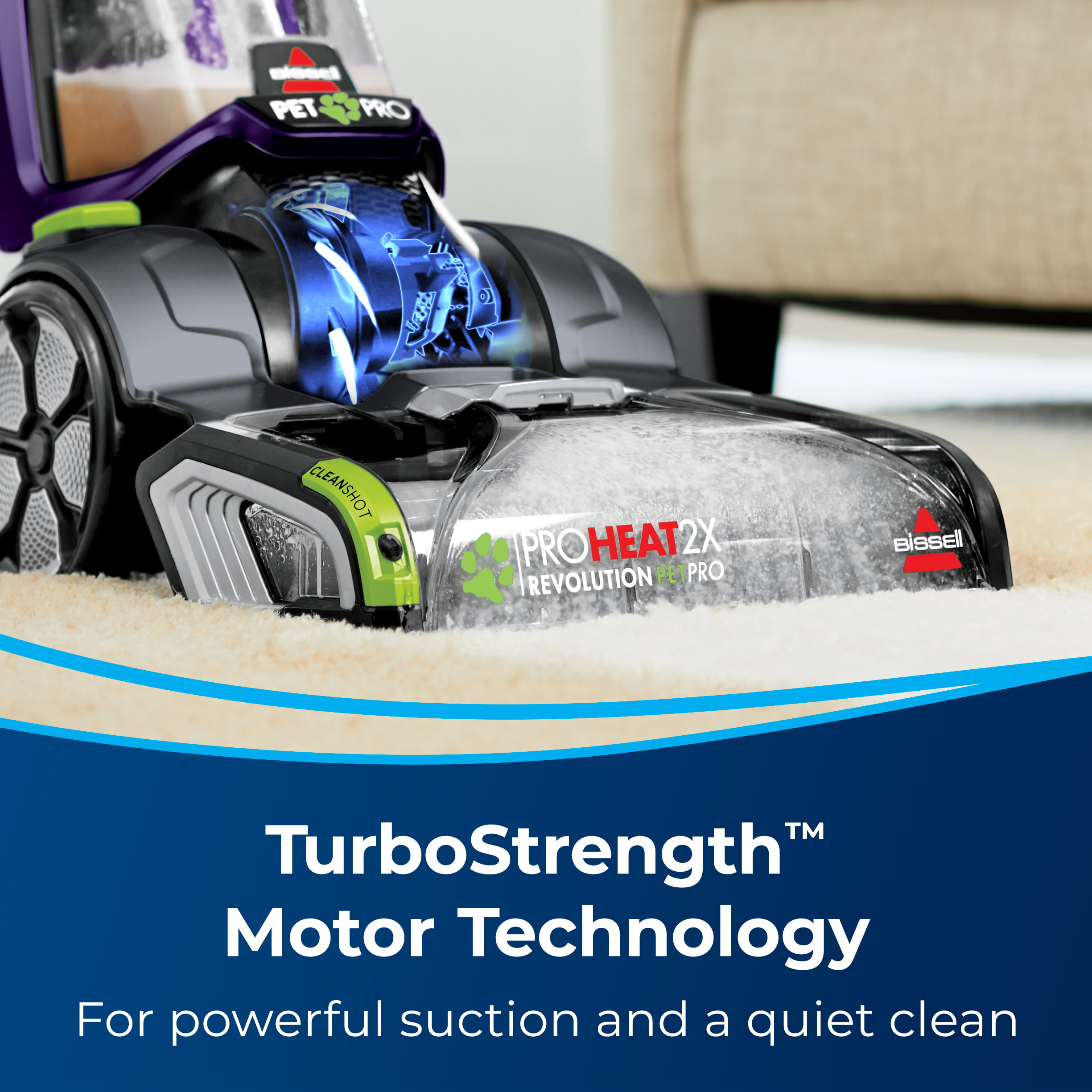 BISSELL Pro Heat 2X Revolution Pet Pro Full-Size Carpet Cleaner 3586