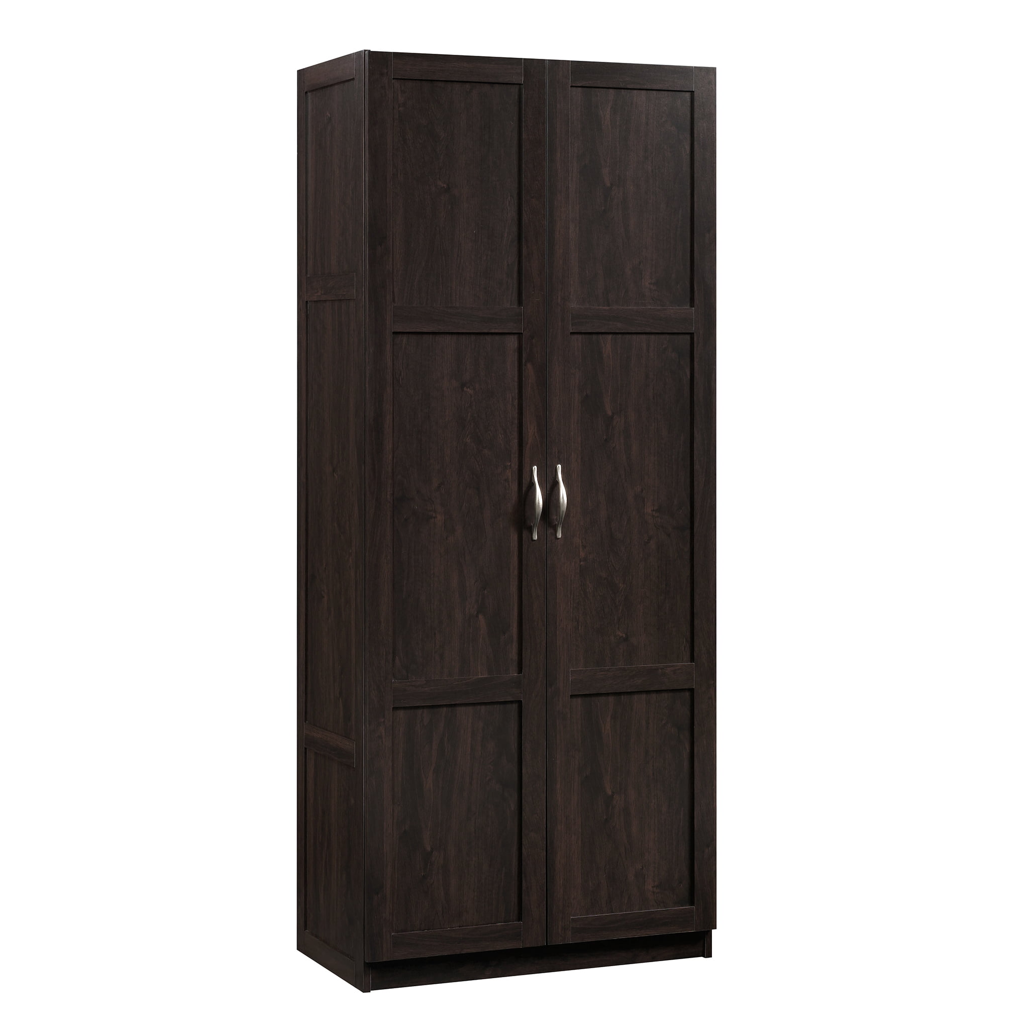 Sauder Select 2-Door Tall Storage Cabinet. Cinnamon Cherry Finish