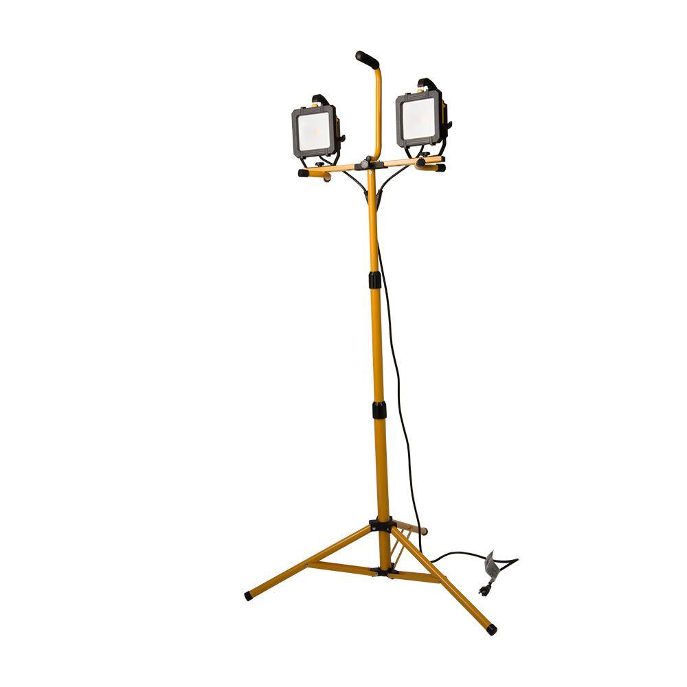 All-Pro WLT5040LST 5000 Lumen 2 Head LED Stand Work Light