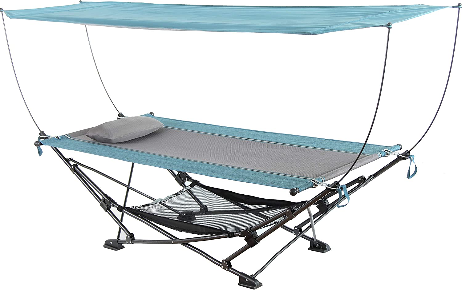 Mac Sports H806S-201 Folding Hammock With Removable Canopy