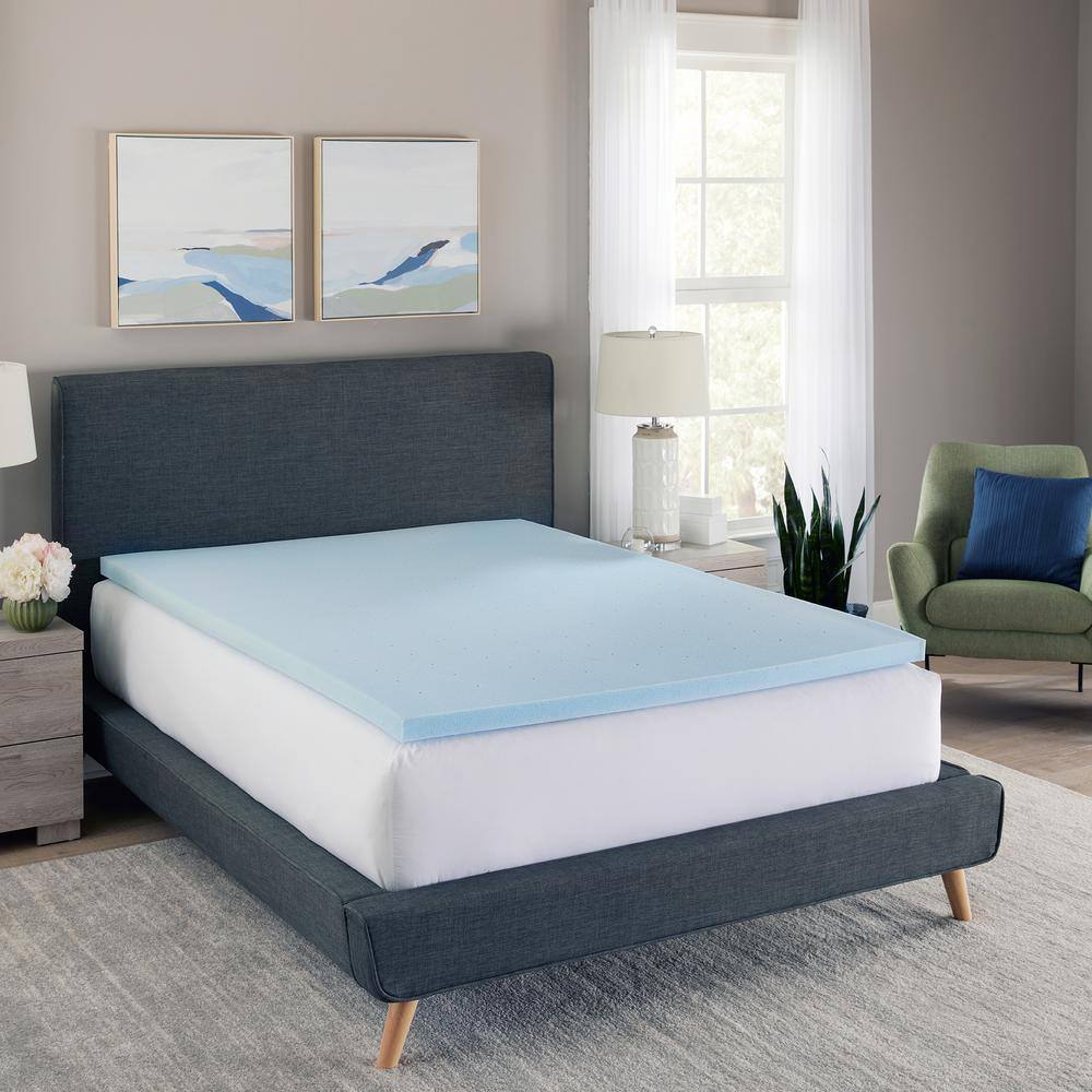 BODIPEDIC  AeroFusion 2 in. King Gel-Infused Memory Foam Mattress Topper