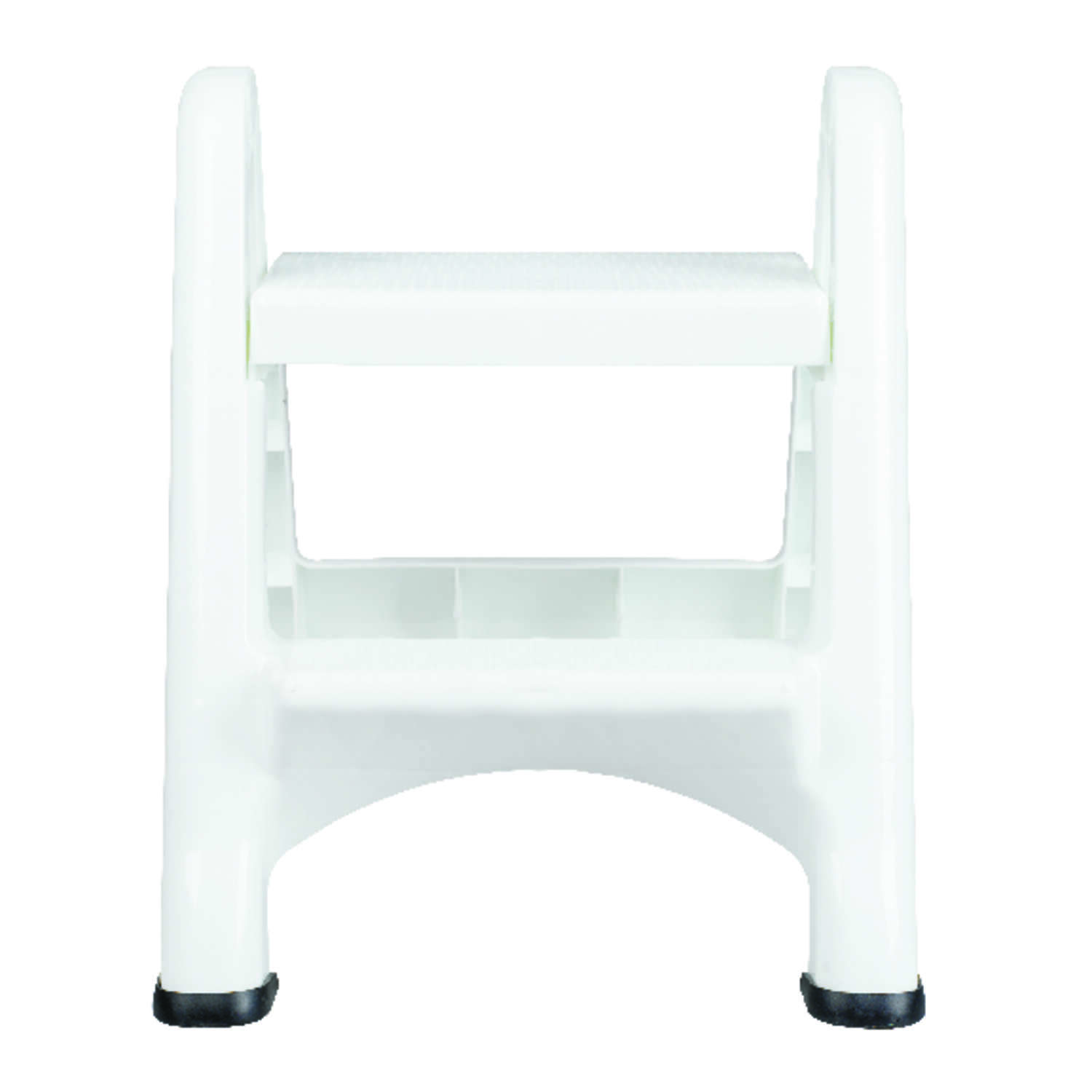 Rubbermaid 21 in. H X 22.9 in. W X 18.9 in. D 300 lb. capacity 2 step Plastic Folding Step Stool
