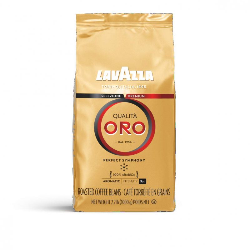 Lavazza Qualita Oro. Whole Bean Coffee. 0.55 Pound. Pack of 4