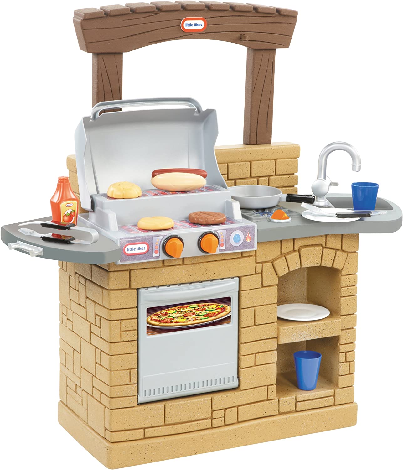 Little Tikes Cook ‘n Play Outdoor BBQ . Brown