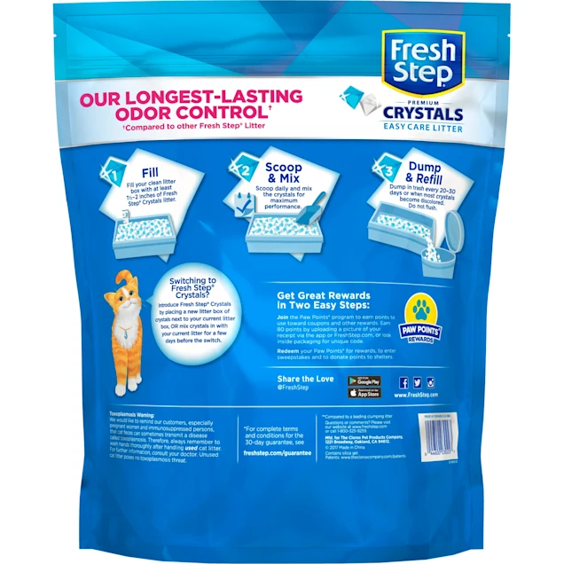 Fresh Step Crystals Premium Scented Cat Litter. 8 lbs.