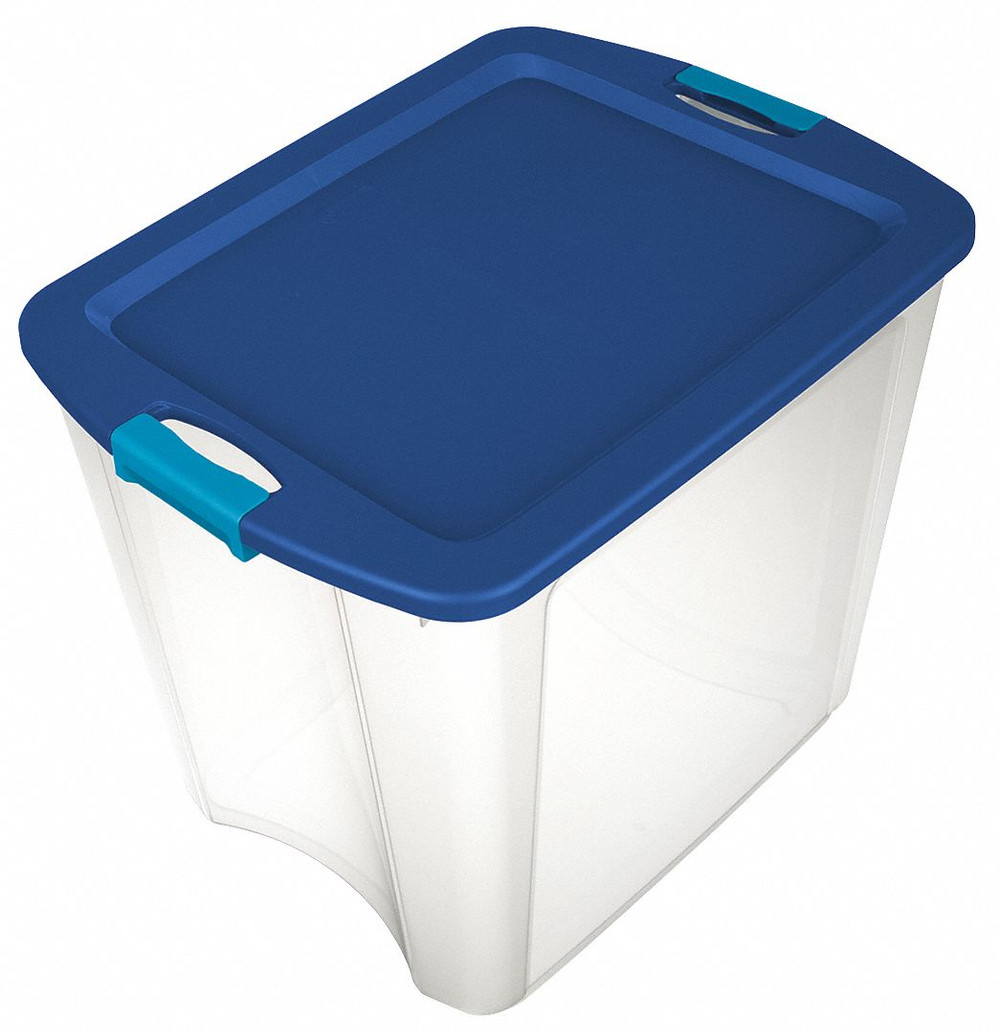 Sterilite-Sterilite Storage Tote.Clear-Blue.Polypropylene 14489604 14489604 ZO-G5478938