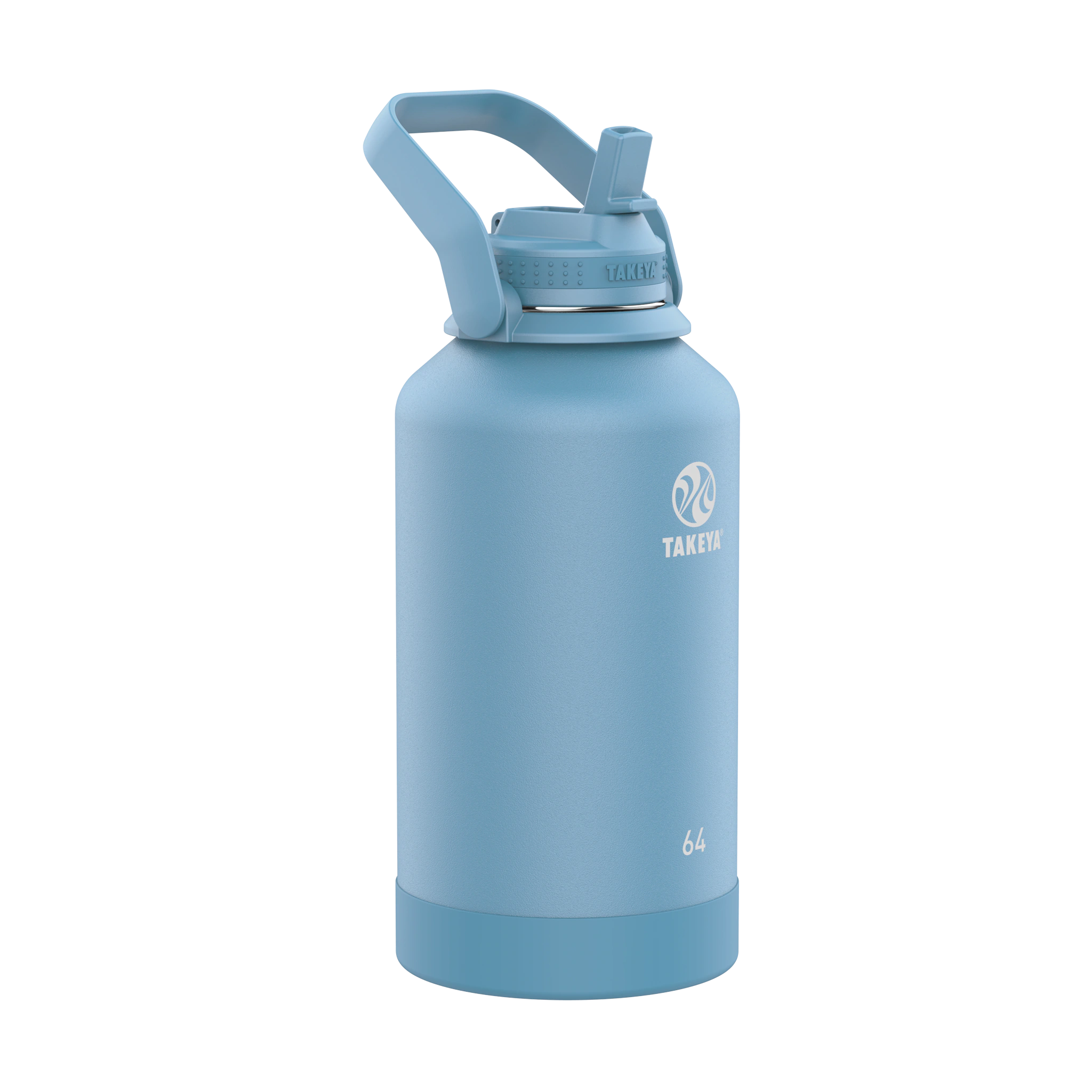 Takeya 64-fl oz Stainless Steel Insulated Water Bottle - Bluestone