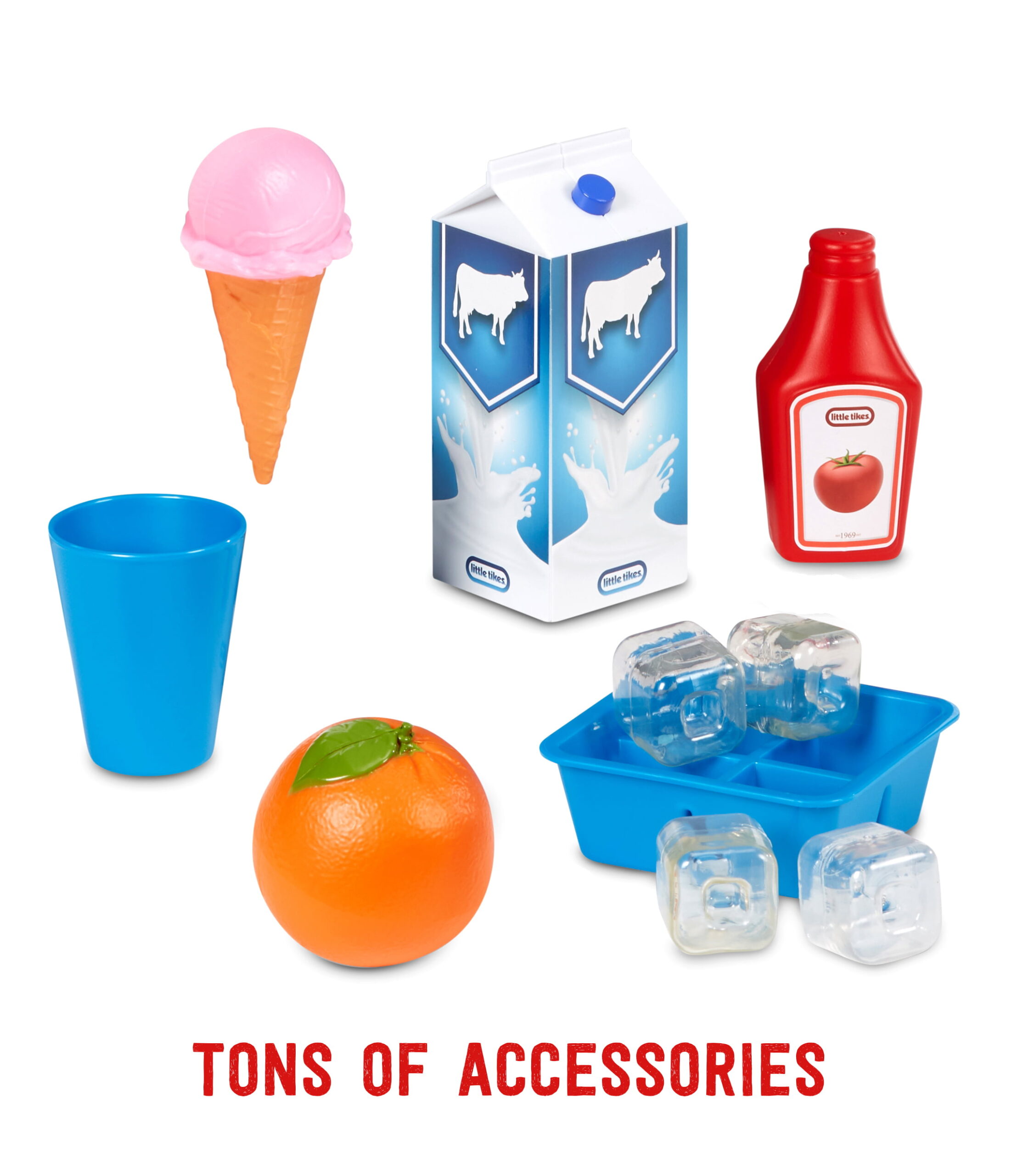 Little Tikes First Fridge Realistic Pretend Kitchen Appliance with Ice Dispenser