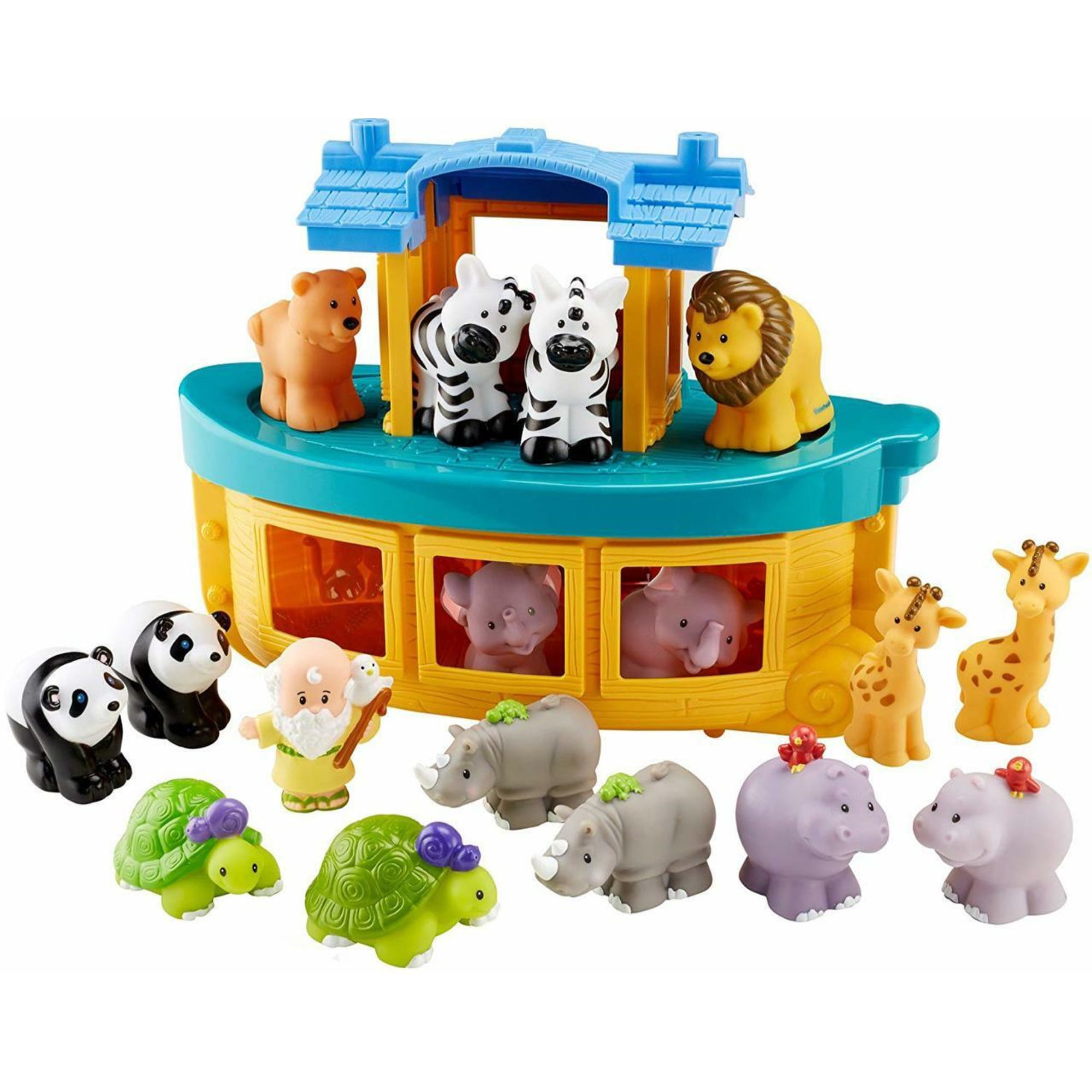 Little People Fisher-Price Noah-s Ark with Animals Action Figure Set. 18 Pieces