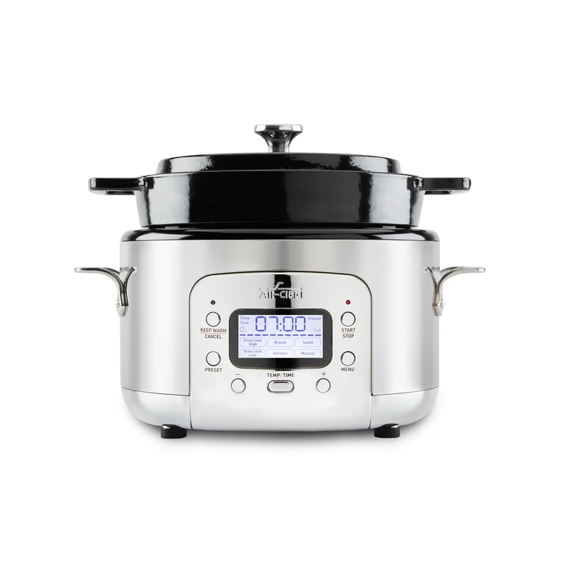 All-Clad SD922D51 Electric Dutch Oven. Cast Iron and Stainless Steel. 5 quart