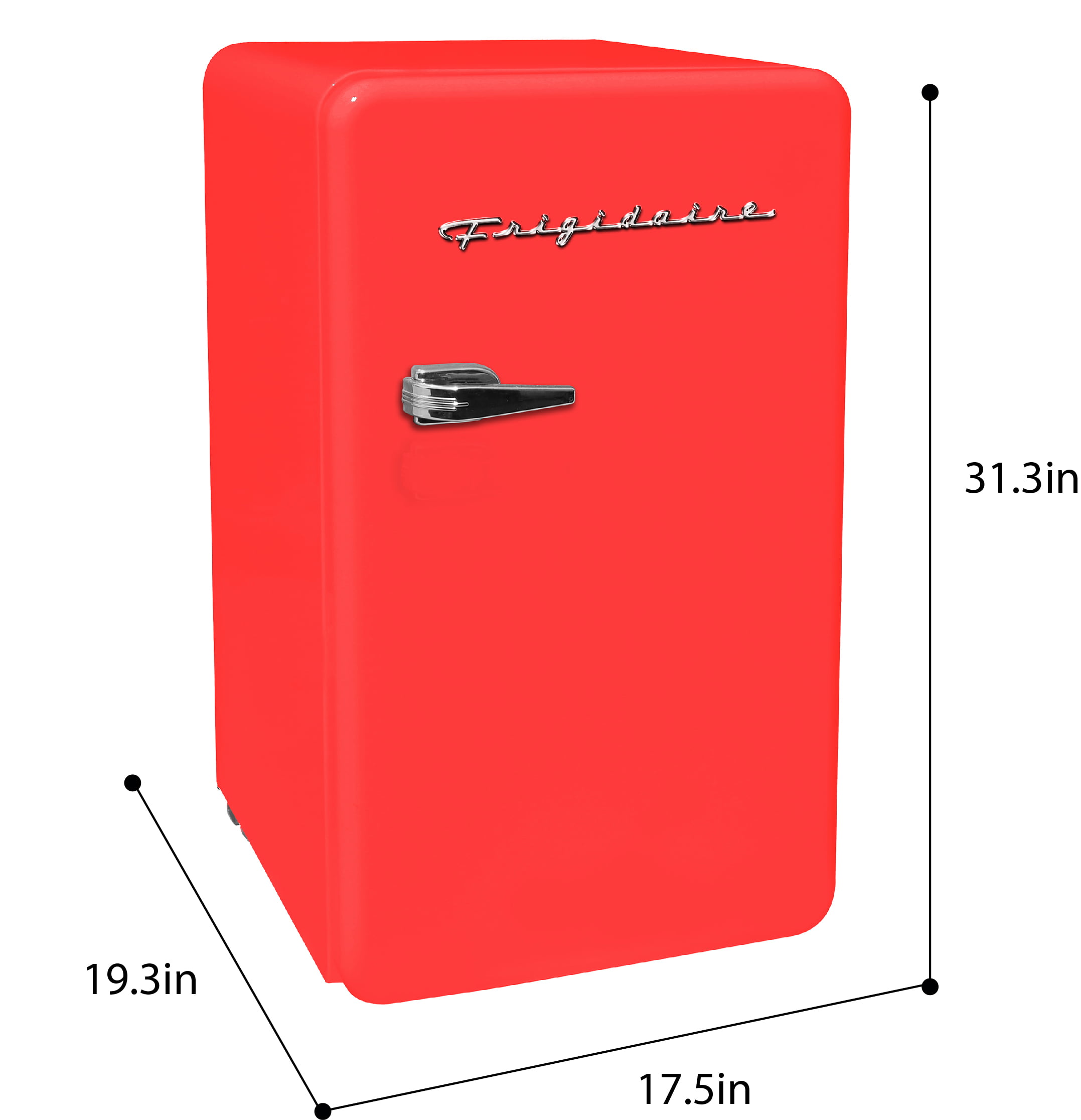 Frigidaire 3.2 Cu. ft. Single Door Retro Compact Refrigerator EFR372. Red
