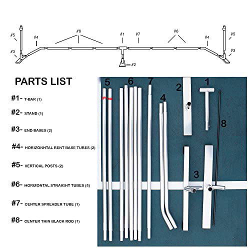 Pickleball. Inc. Champion Portable Pickleball Net System | Regulation Size 22 Foot Length | Snap Together Steel Frame with Net and Carry Bag | Easy Assembly