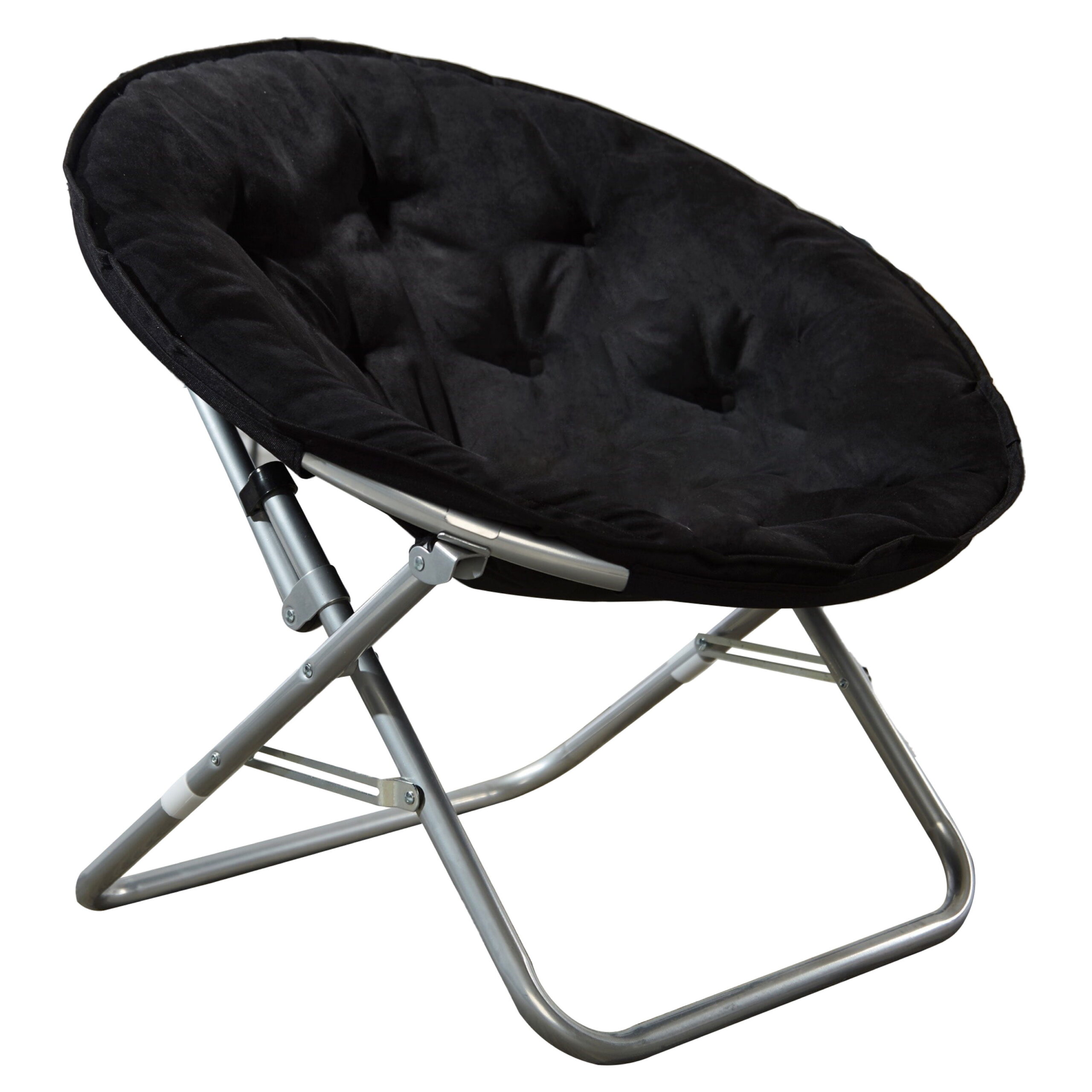Mainstays Faux Fur Saucer™ Chair. Black