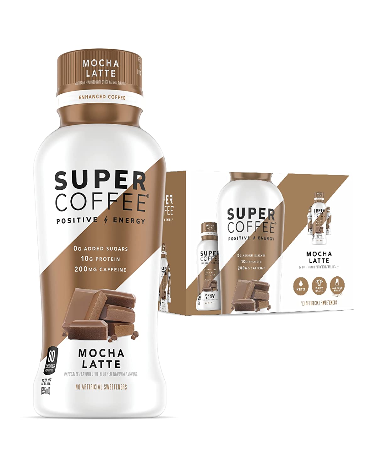 Kitu Super Coffee Mocha Protein Coffee 12 Pack 12 fl oz