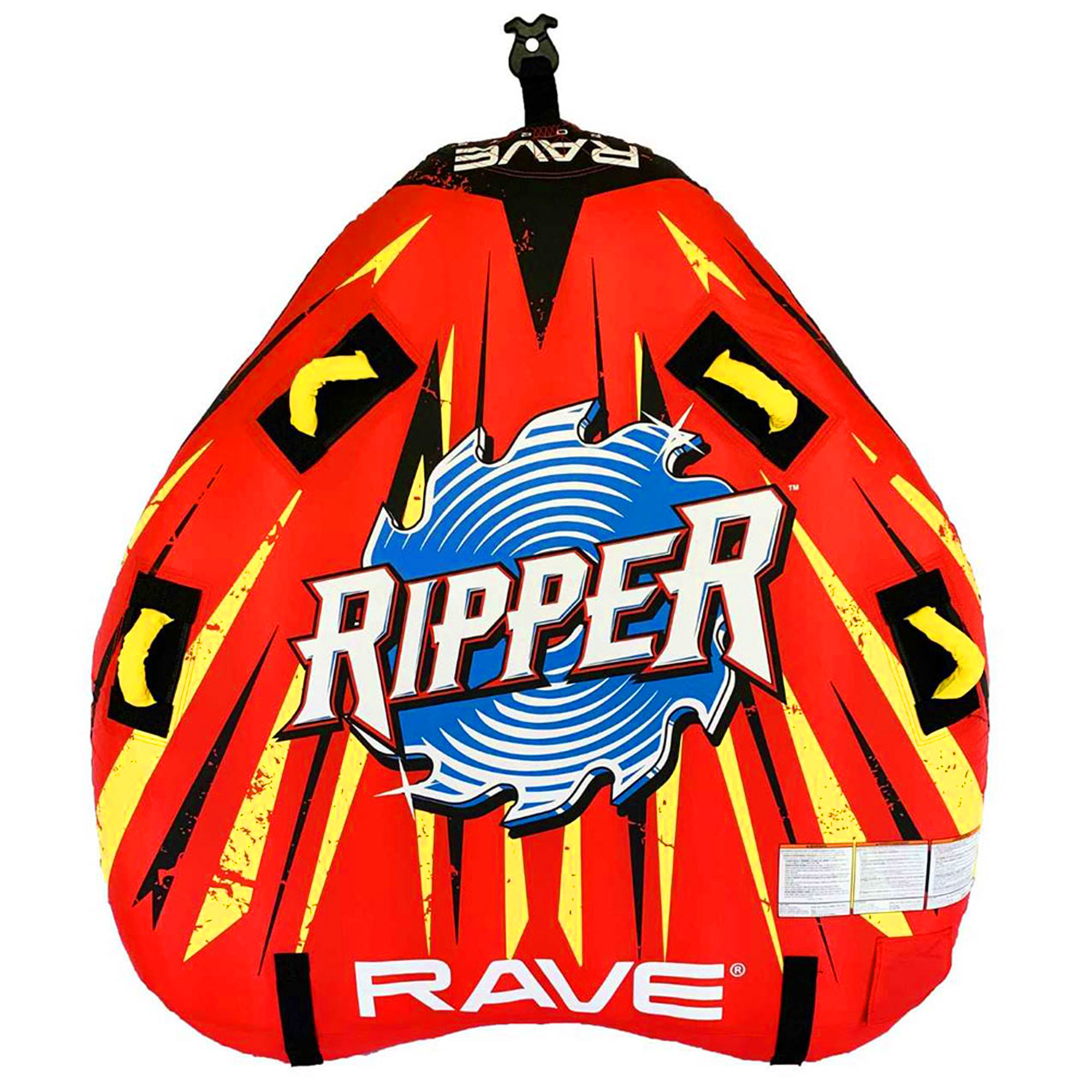 RAVE Sports 02918-RV-SMU Ripper 2 Rider Nylon Inflatable Towable Float. Red