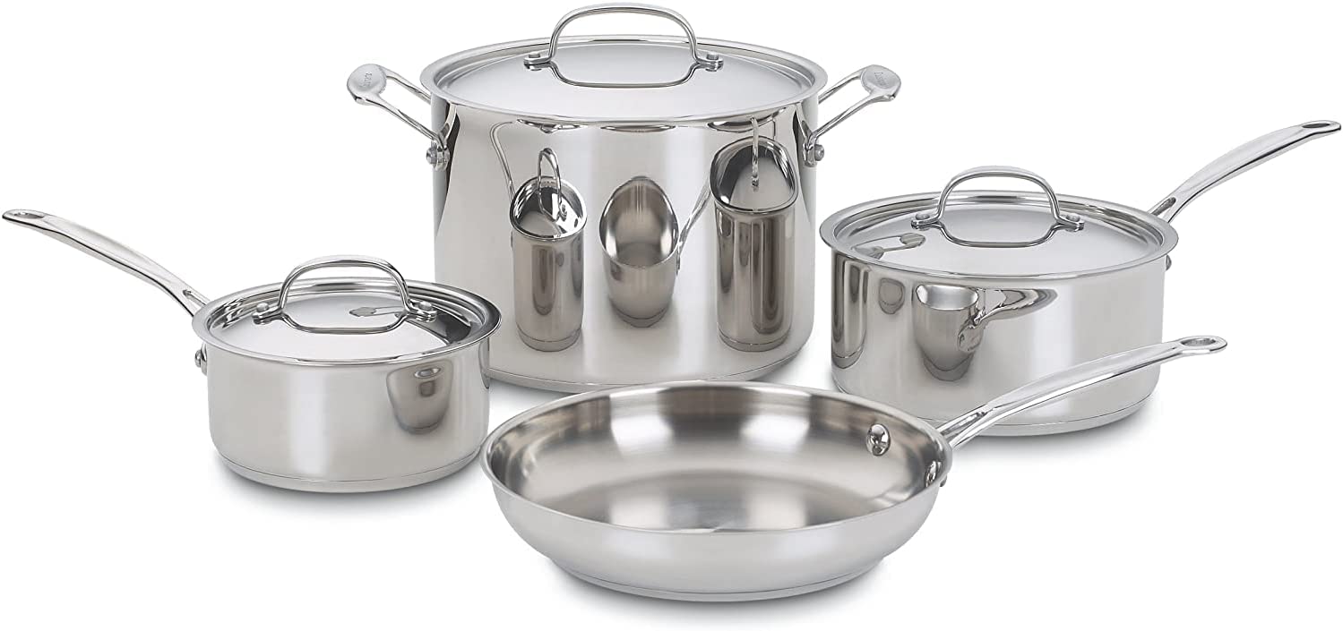 Cuisinart 77-7P1 7-Piece Chef-s-Classic-Stainless Collection. Cookware Set