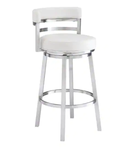Armen Living Madrid Contemporary 26 in. Counter Height Bar Stool