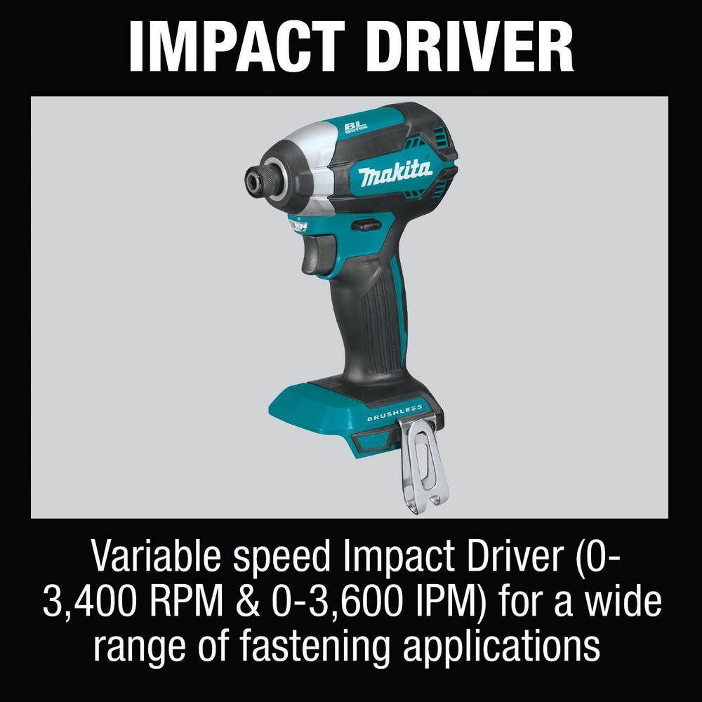 Makita XT613X1 18-Volt LXT Lithium-Ion Cordless 6-Piece Combo Kit (Driver-Drill/Impact Driver/Circular Saw/Multi-Tool/Radio/Light) 3.0A