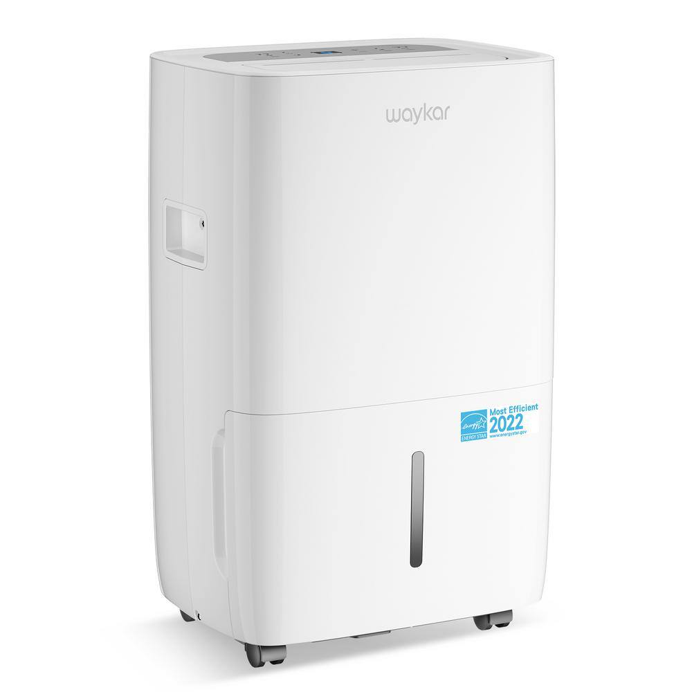 waykar HDCXJD026C-150 150-Pint Energy Star Dehumidifier with Water Tank up to 7000 sq. ft. Large Space Essential White Portable