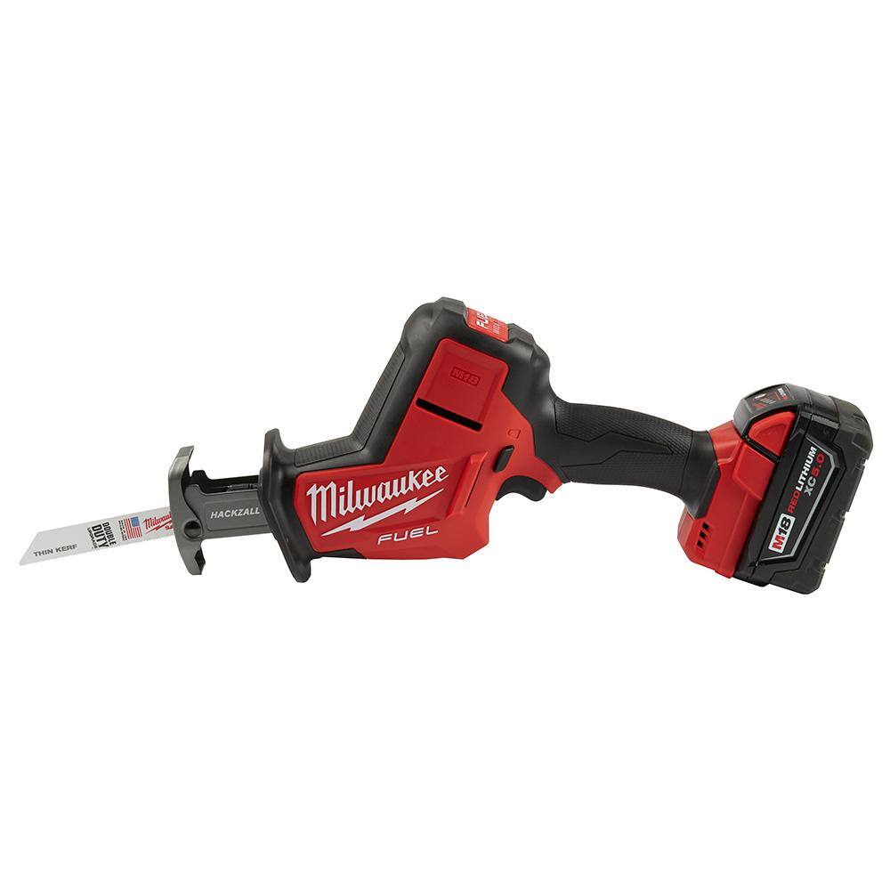 Milwaukee 2719-21-48-11-1850 M18 FUEL 18V Lithium-Ion Brushless Cordless HACKZALL Reciprocating Saw Kit W/ M18 5.0Ah Battery