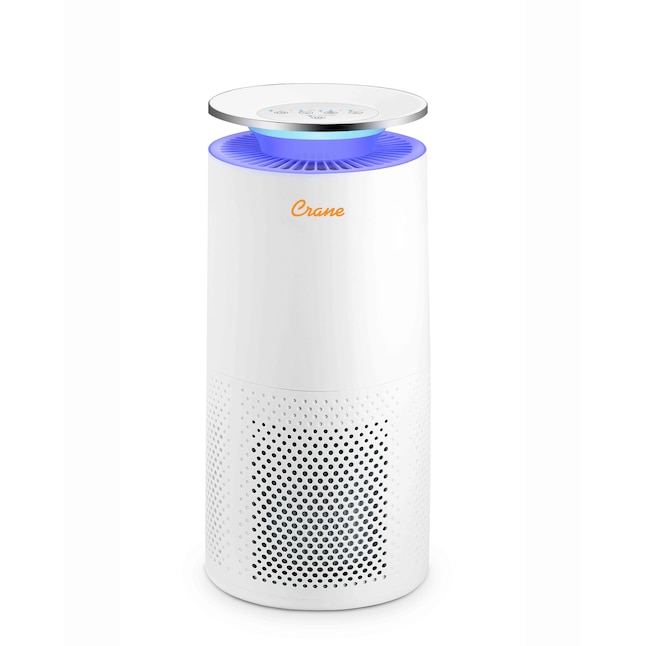Crane  4-Speed (Covers: 500-sq ft) White True HEPA and Uv Air Purifier
