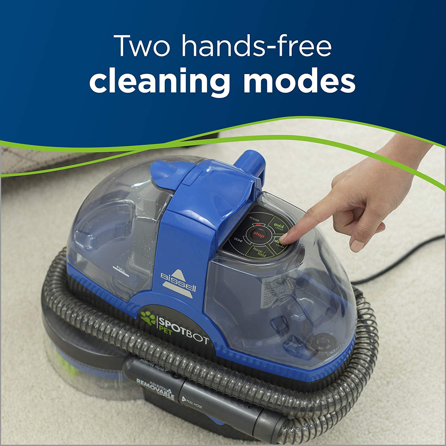 Bissell 2117 SpotBot Pet Handsfree Spot and Stain Portable Deep Cleaner. Blue