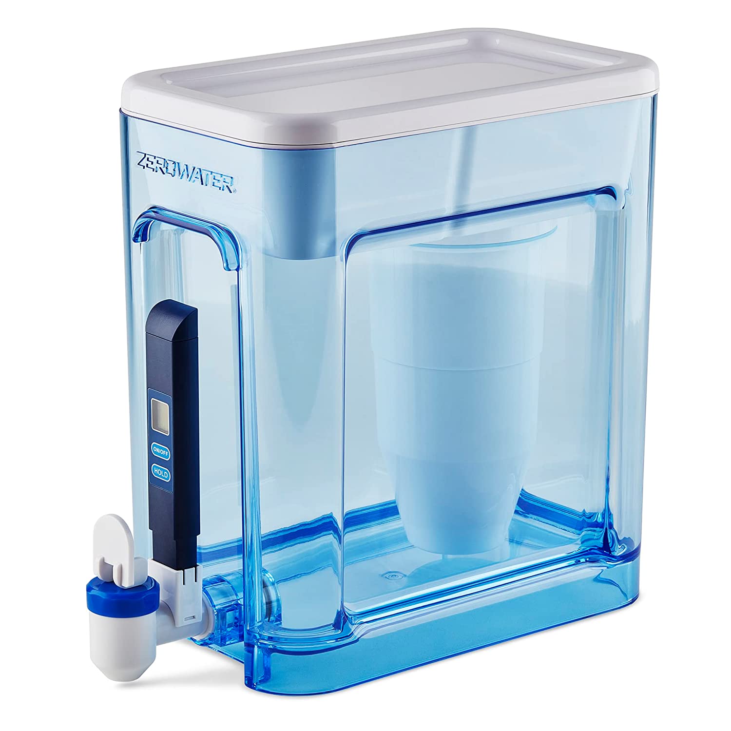 ZeroWater 22 Cup Ready-Read 5-Stage Water Filter Dispenser. NSF Certified to Reduce Lead and PFOA/PFOS. Instant TDS Read Out