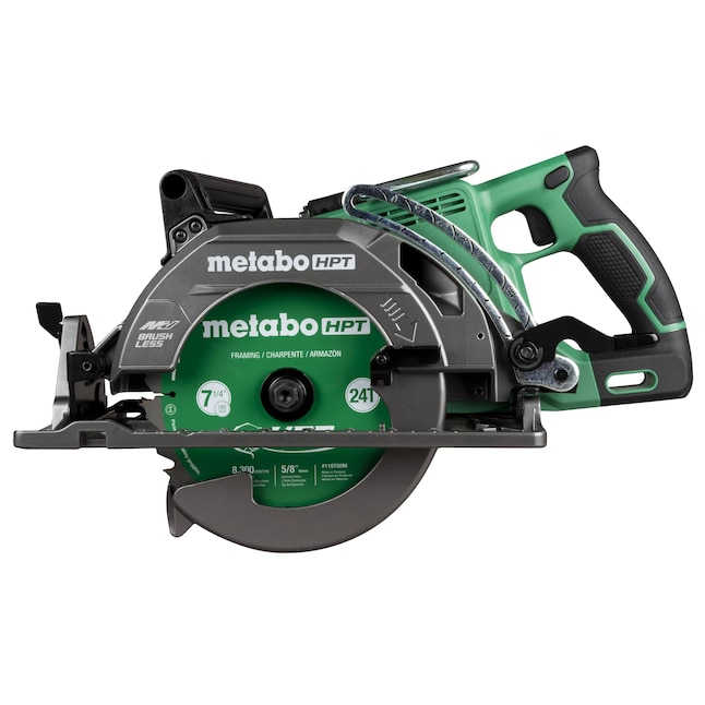 Metabo HPT Circular Saw C3607DWAQ4M Multi-Volt 36-volt-Amp 7-1/4-in Worm Drive Brushless Cordless