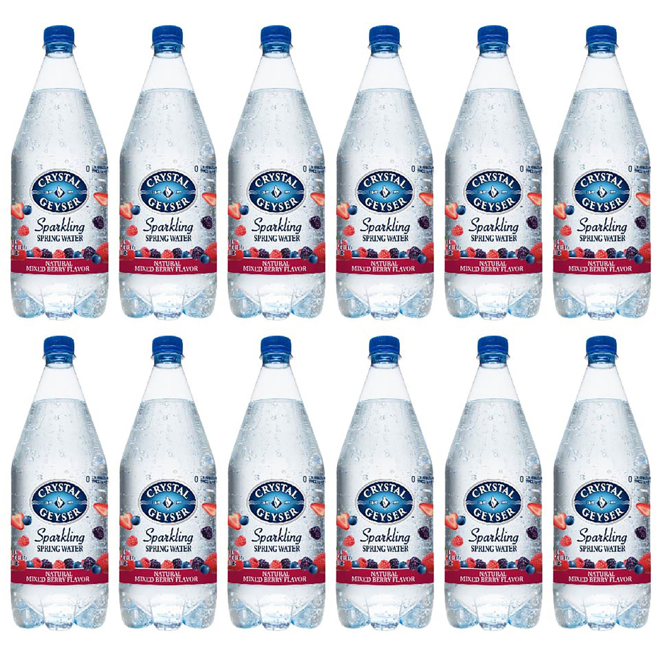 Crystal Geyser Natural Mixed Berry Sparkling Spring Water