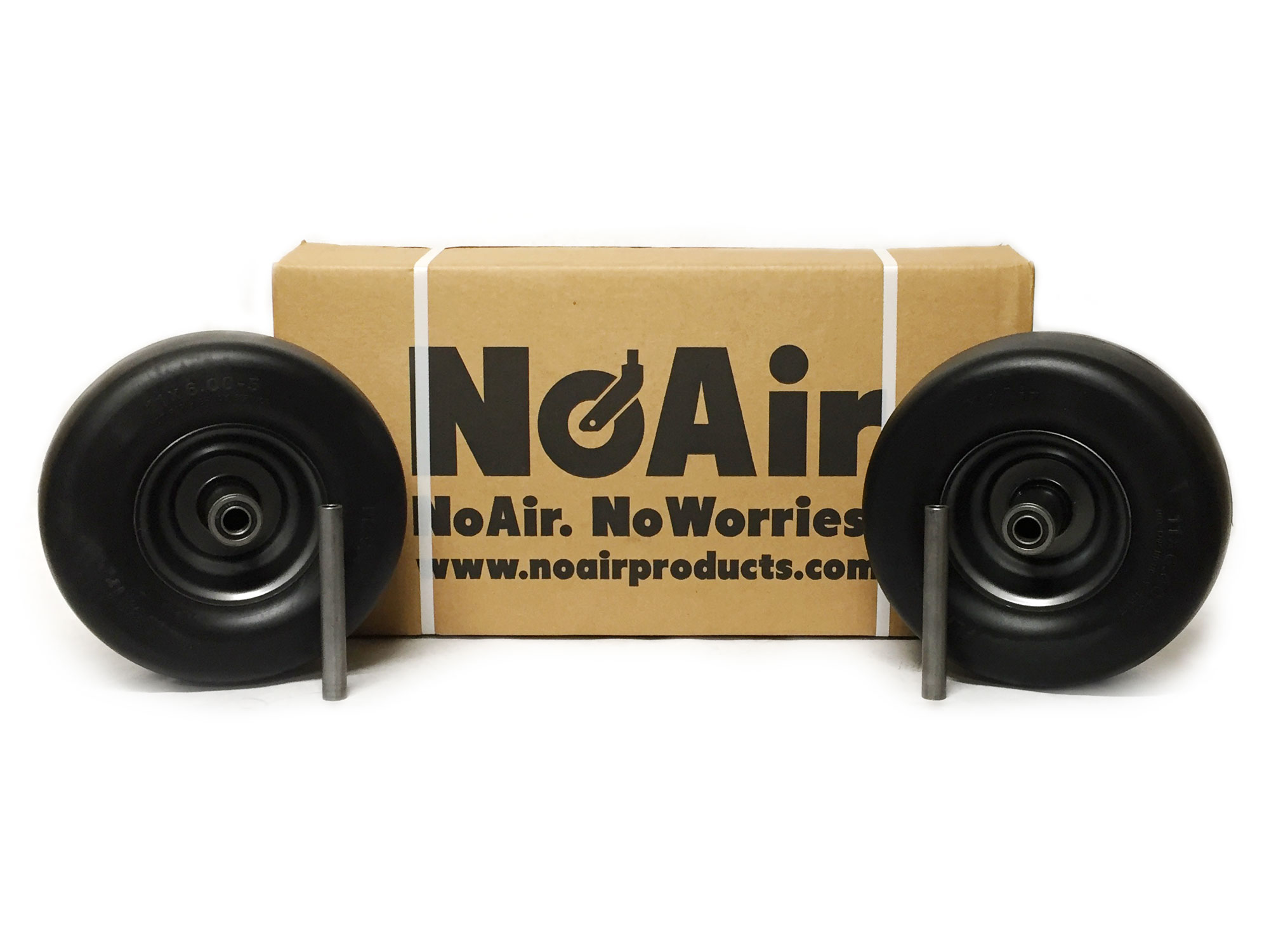 (2) Flat Free Assemblies 11×6.00-5 Fits Ariens Gravely IKON XL ZT Repl 07101105