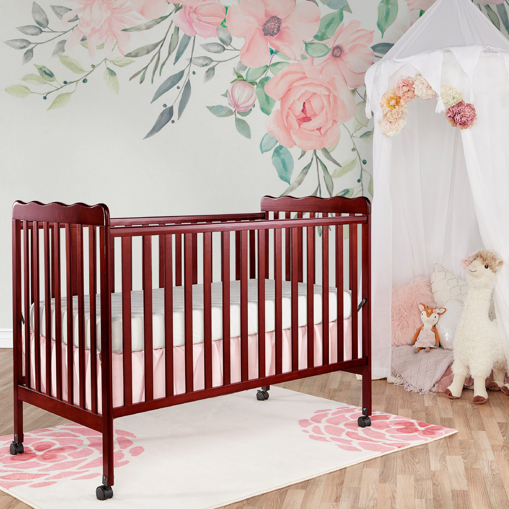Dream On Me Classic 3-in-1 Convertible Crib - Cherry