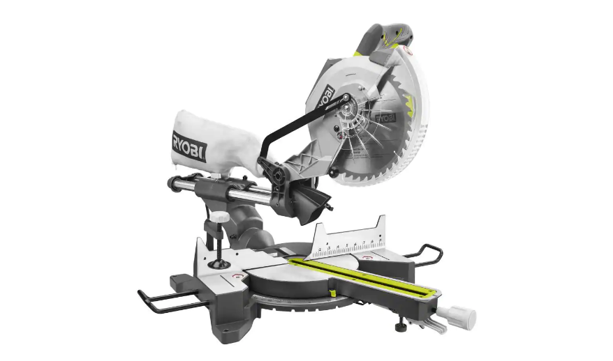 RYOBI TSS103 15 Amp 10 in. Sliding Compound Miter Saw with LED