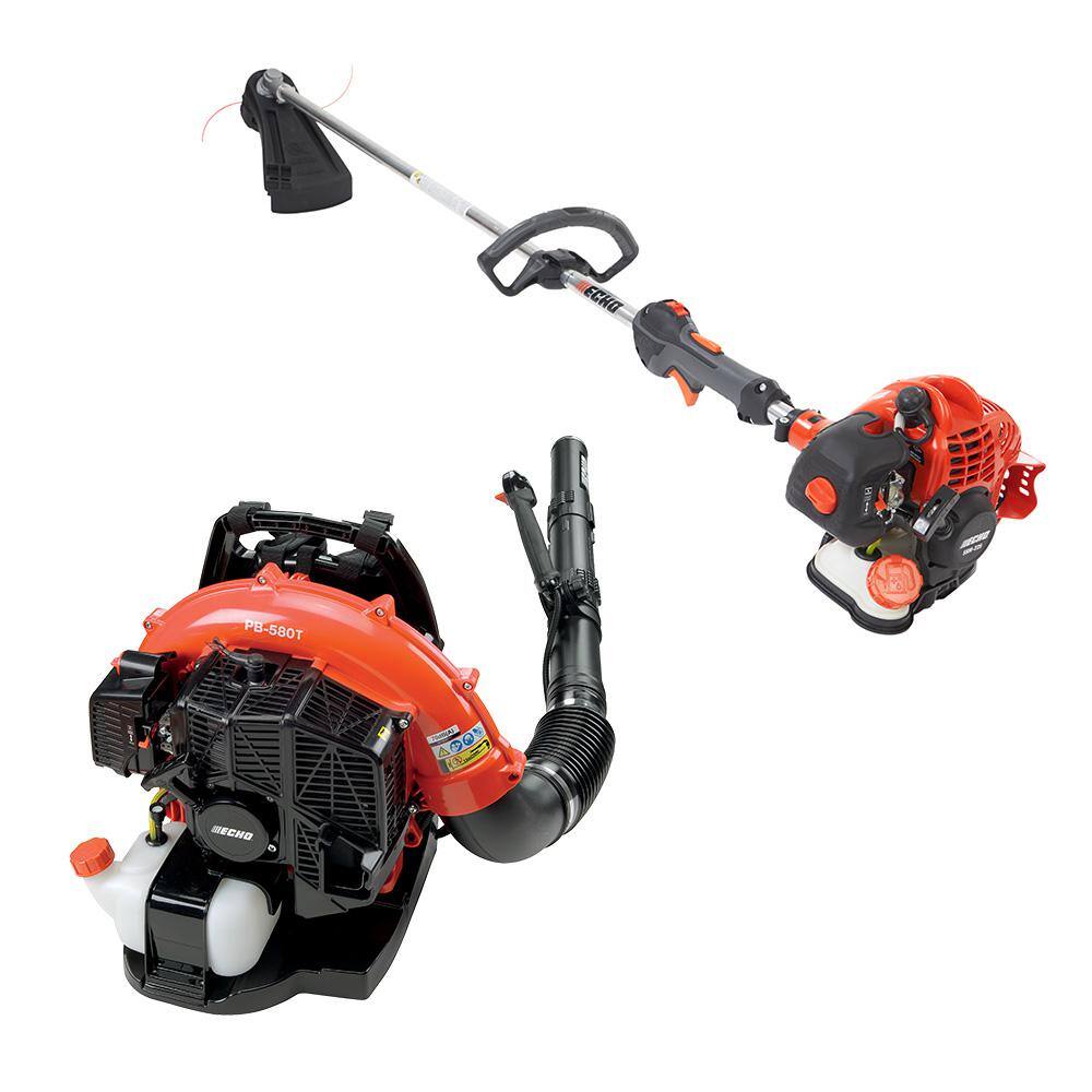 ECHO V-RAHBAF 21.2 cc 2-Cycle Gas String Trimmer and 58.2 cc 2-Cycle Backpack Leaf Blower Combo Kit (2-Tool)